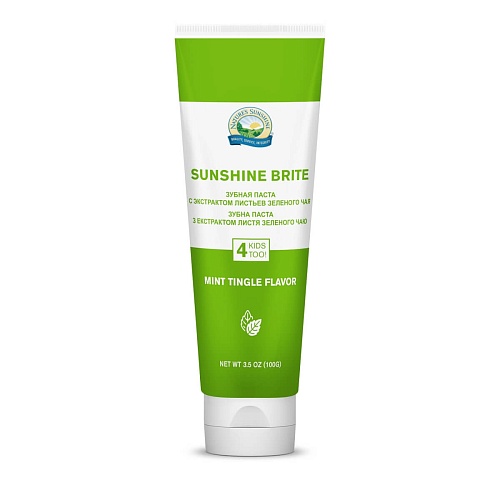 Зубная паста с экстрактом листьев зеленого чая (Sunshine Brite with green tea leaf extract)